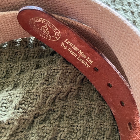 Leather Man LTD Skull and Bones belt - Picture 3 of 5